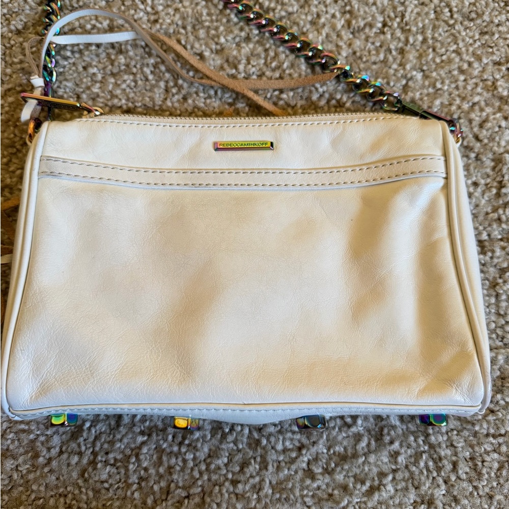 Iridescent White Mini Mac Rebecca Minkoff - Picture 8 of 11